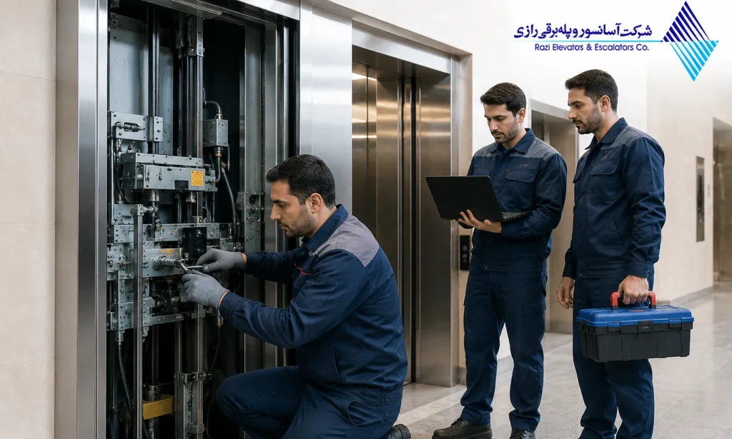 فرآیند گام به گام بازرسی دوره ای آسانسور